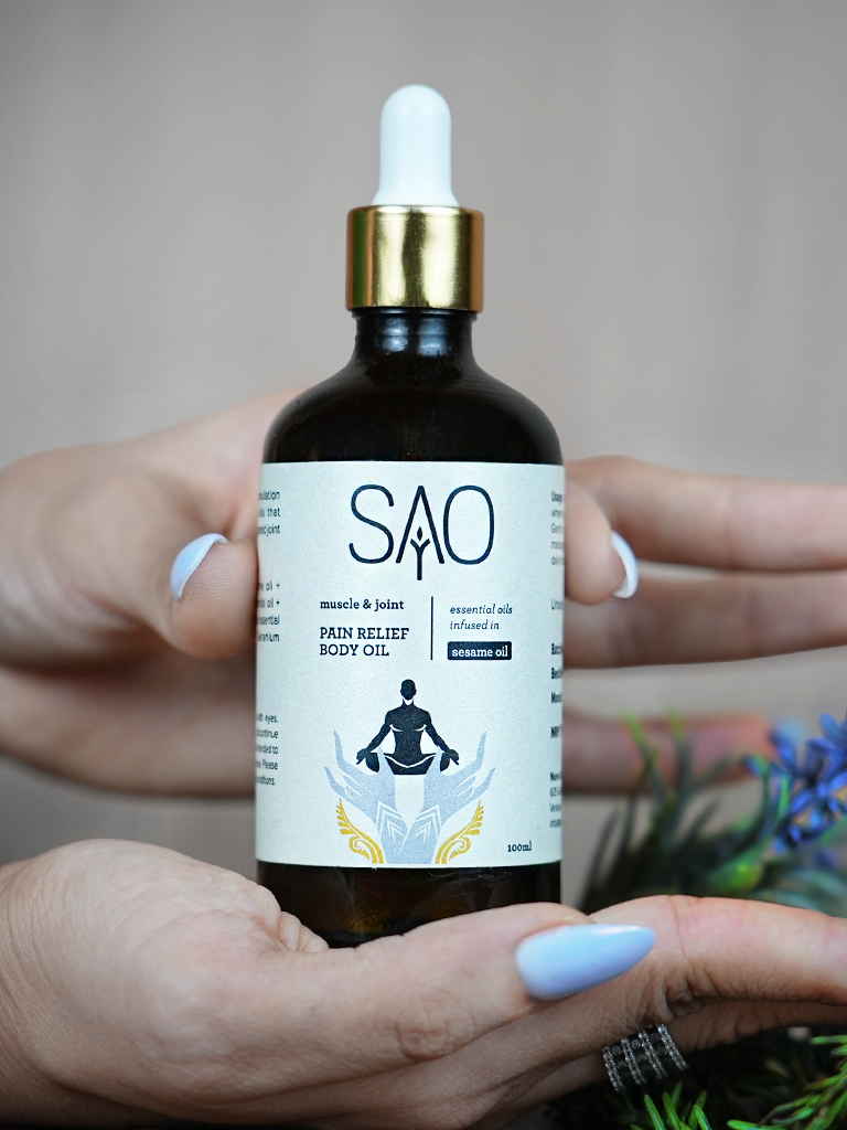 Muscle & Joint Pain Relief Oil (infused with essential oils)