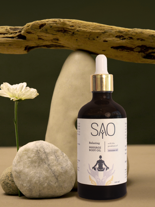 Relaxing Body Massage Oil (Sesame)